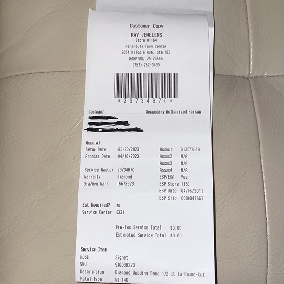 Kay Jewelers White Diamond Wedding Band Set - Picture 6 of 12